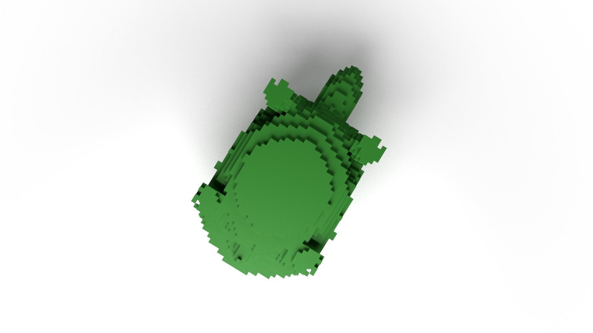 Turtle Minecraft Voxel Low-poly 3D model_8