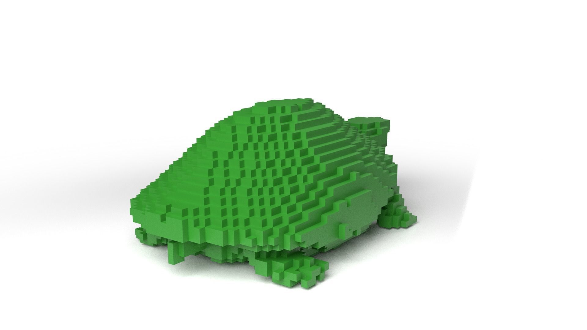 Turtle Minecraft Voxel Low-poly 3D model_4
