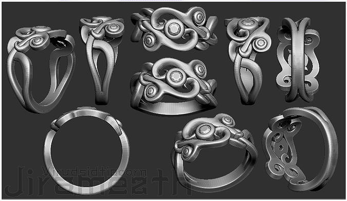 Weave Diamond Ring  3D print model