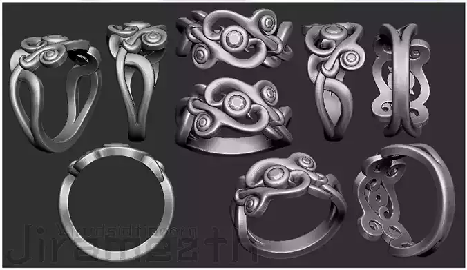 Weave Diamond Ring  3D print model