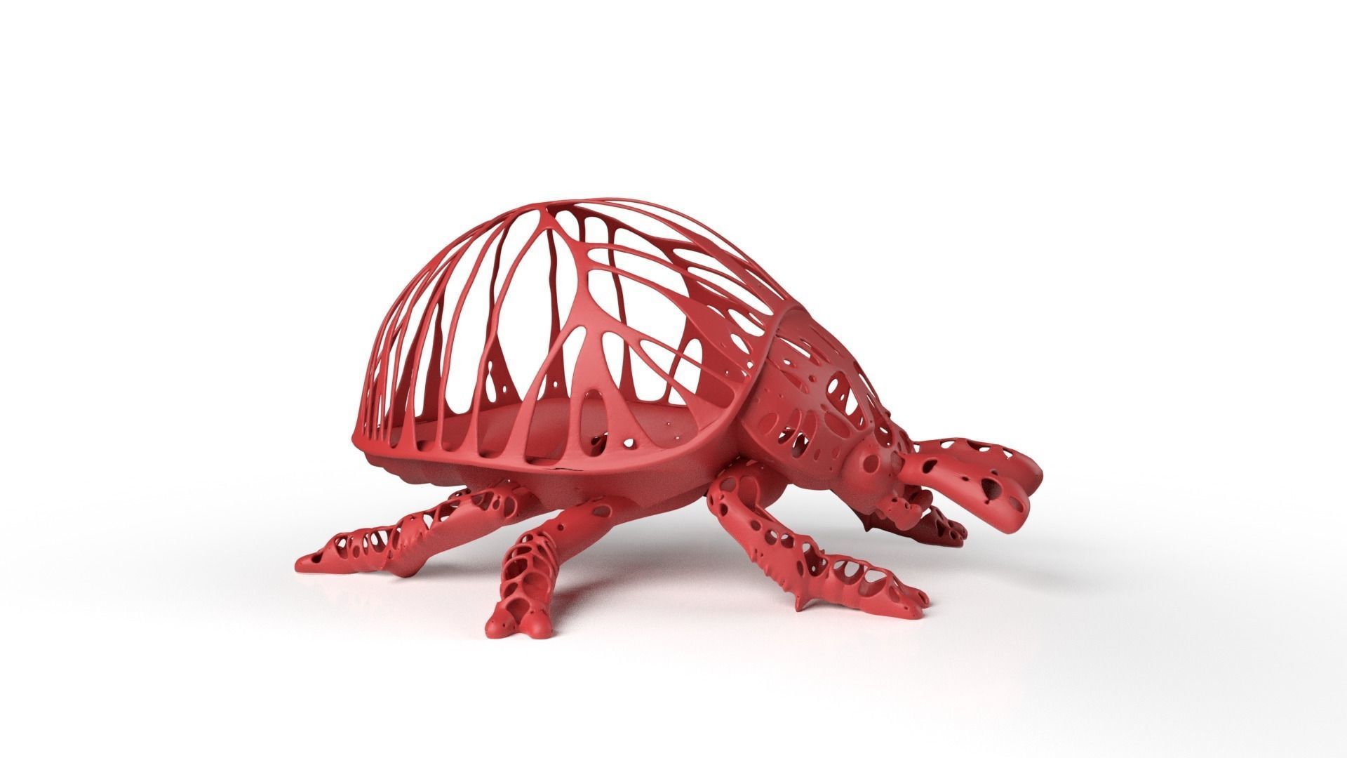 Ladybird Dust Voronoi Low-poly 3D model_2