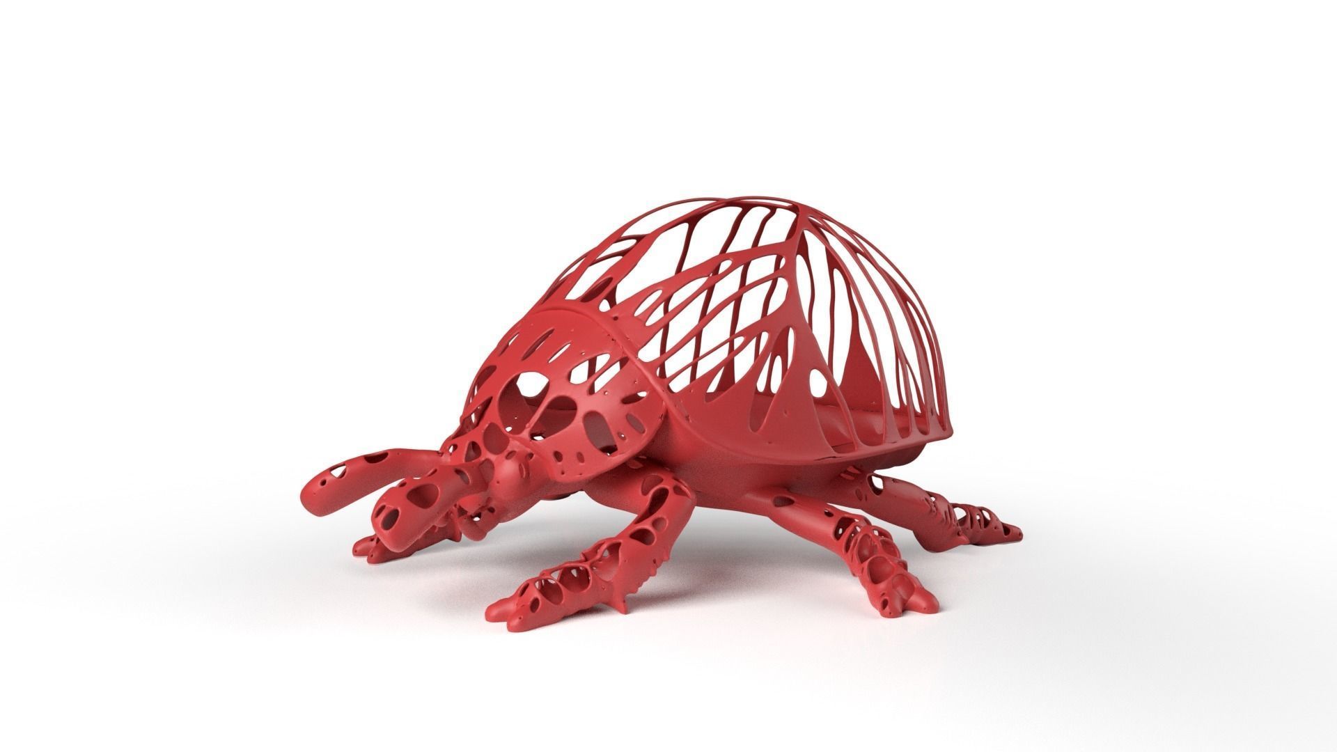 Ladybird Dust Voronoi Low-poly 3D model_6