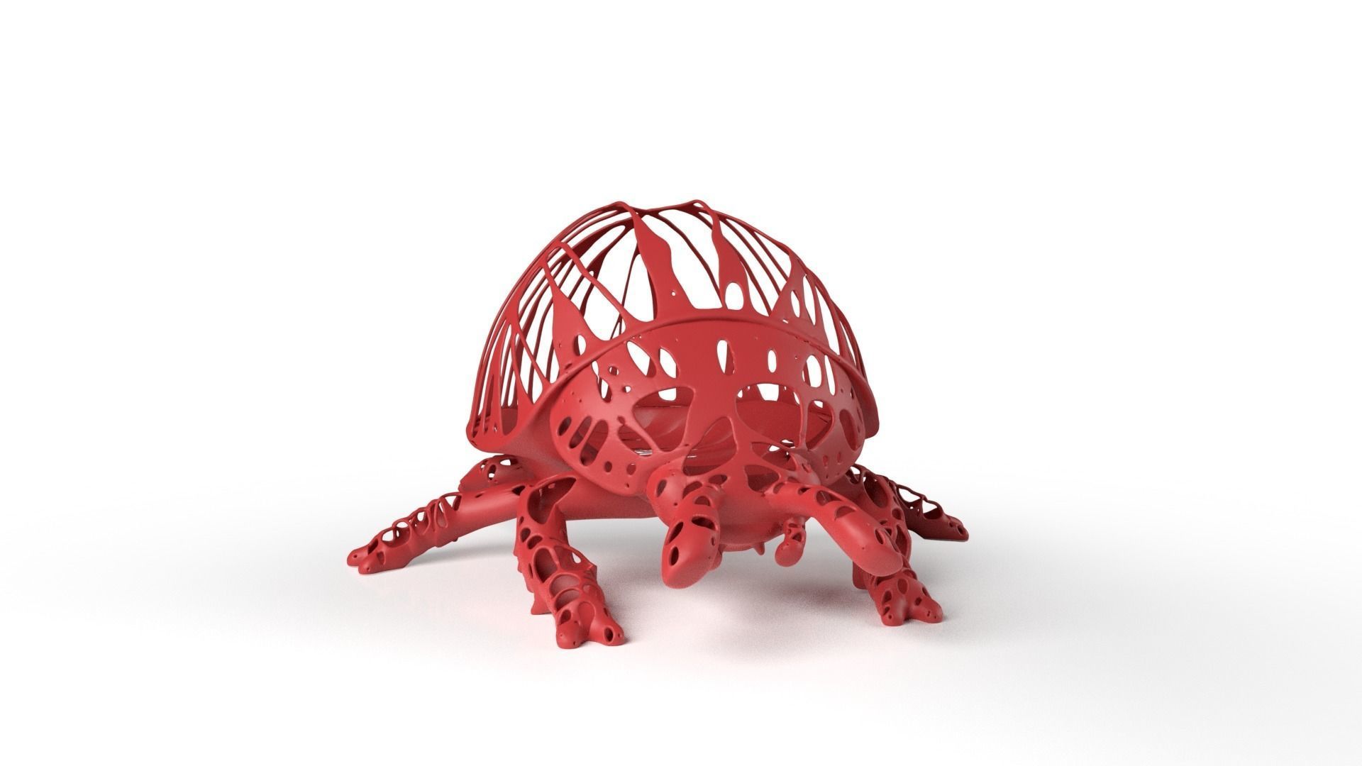 Ladybird Dust Voronoi Low-poly 3D model_1