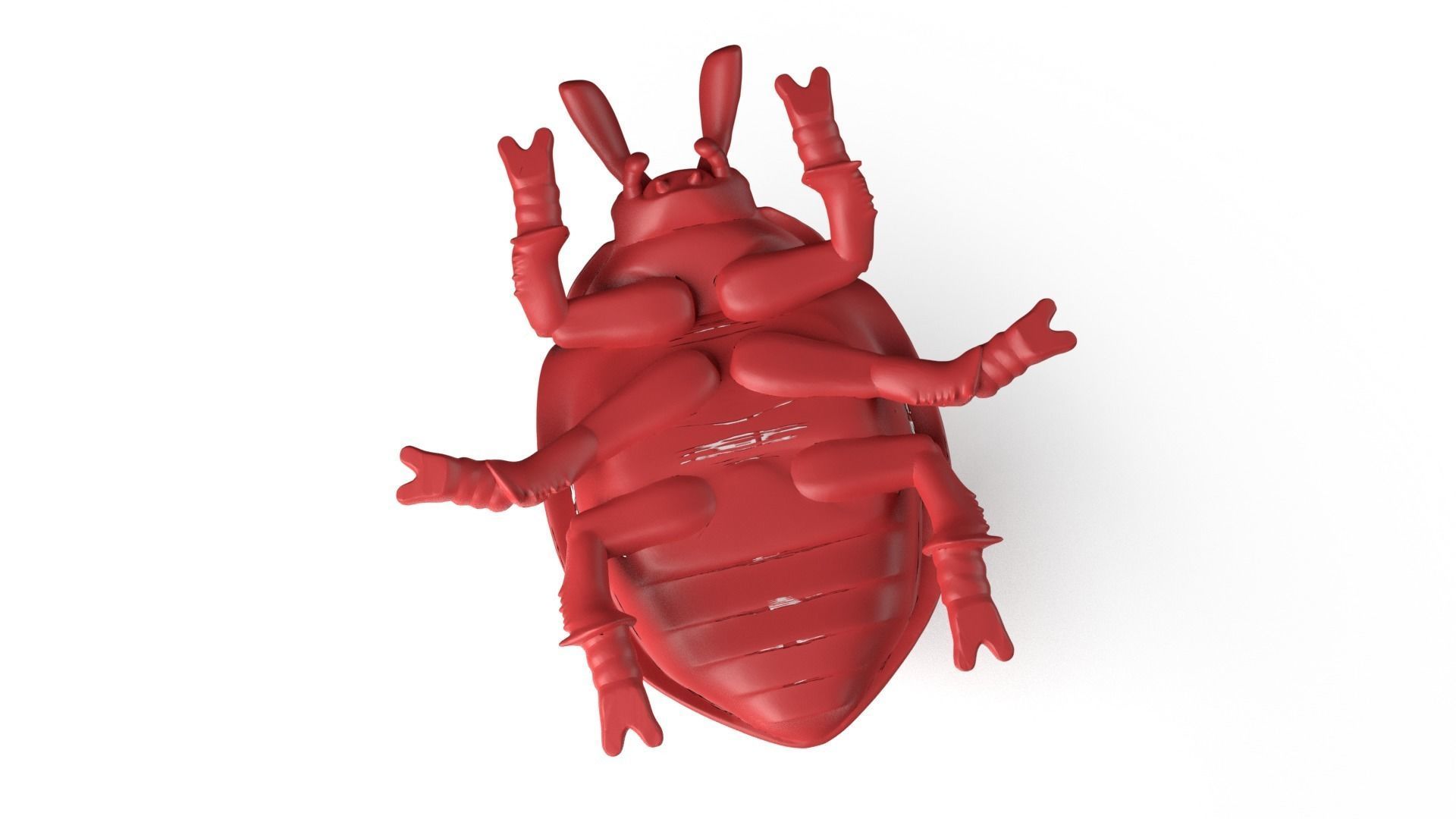 Ladybird Dust Voronoi Low-poly 3D model_8