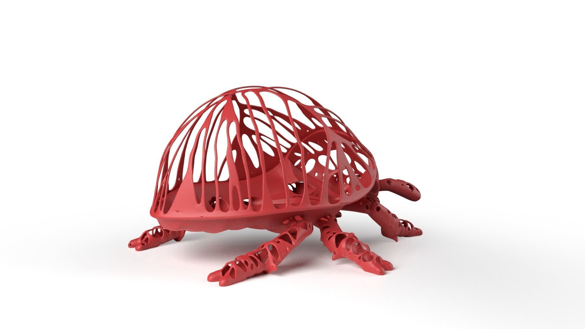 Ladybird Dust Voronoi Low-poly 3D model_3