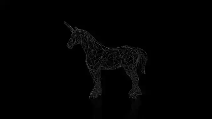Unicorn Wireframe