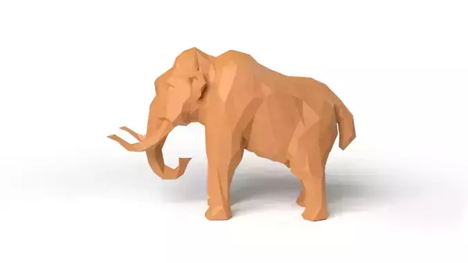Mammoth Low Poligonal