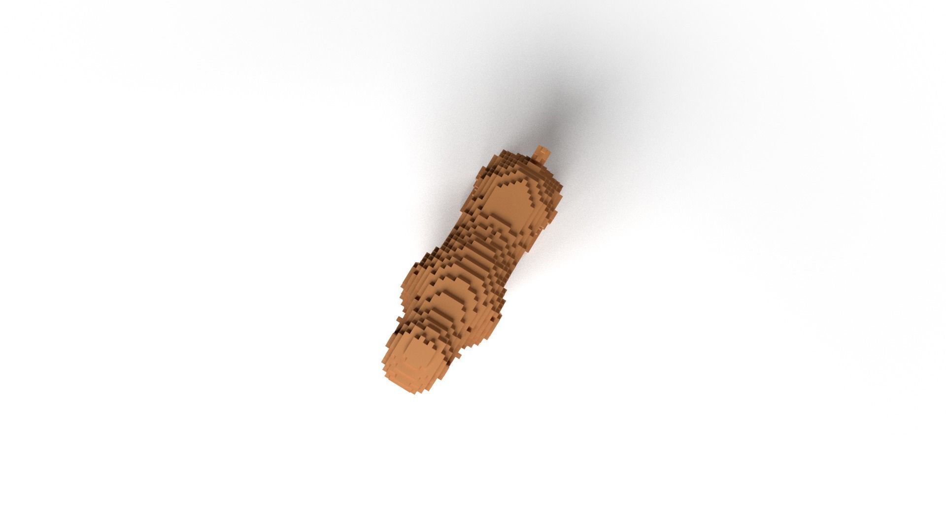 Monkey Minecraft Voxel Low-poly 3D model_7