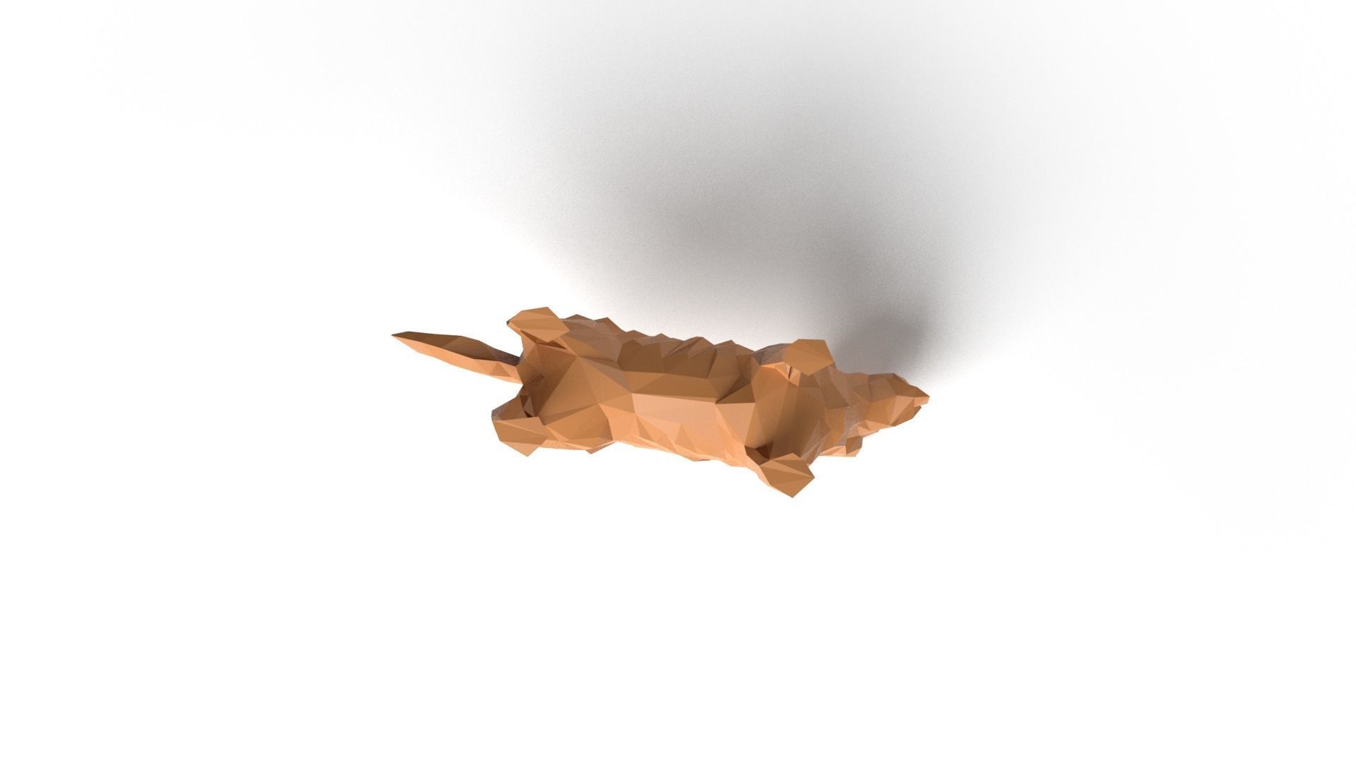 Terrier Low Poligonal Low-poly 3D model_8