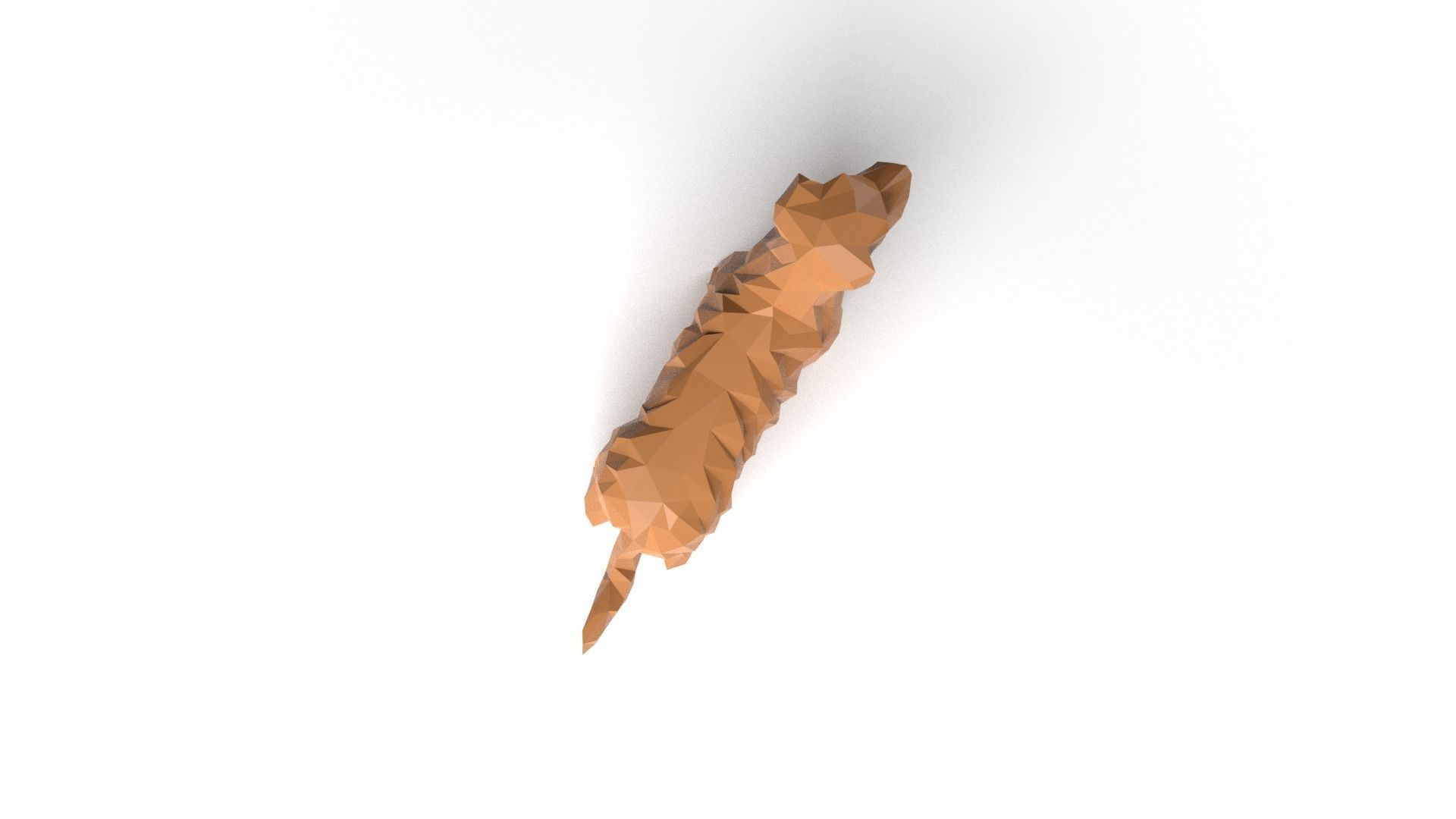Terrier Low Poligonal Low-poly 3D model_7