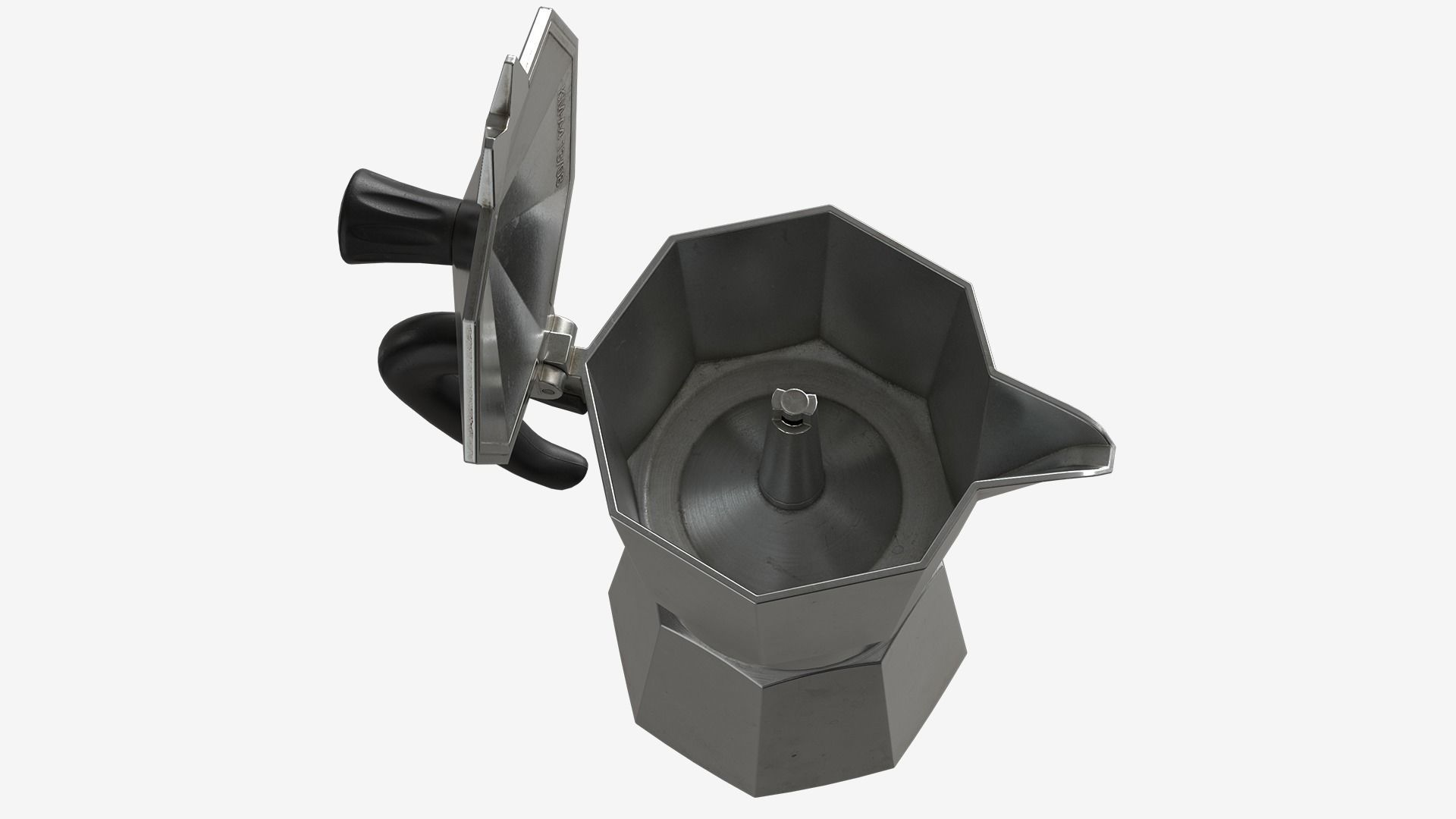 Coffee Kettle 005 Low-poly 3D model_10