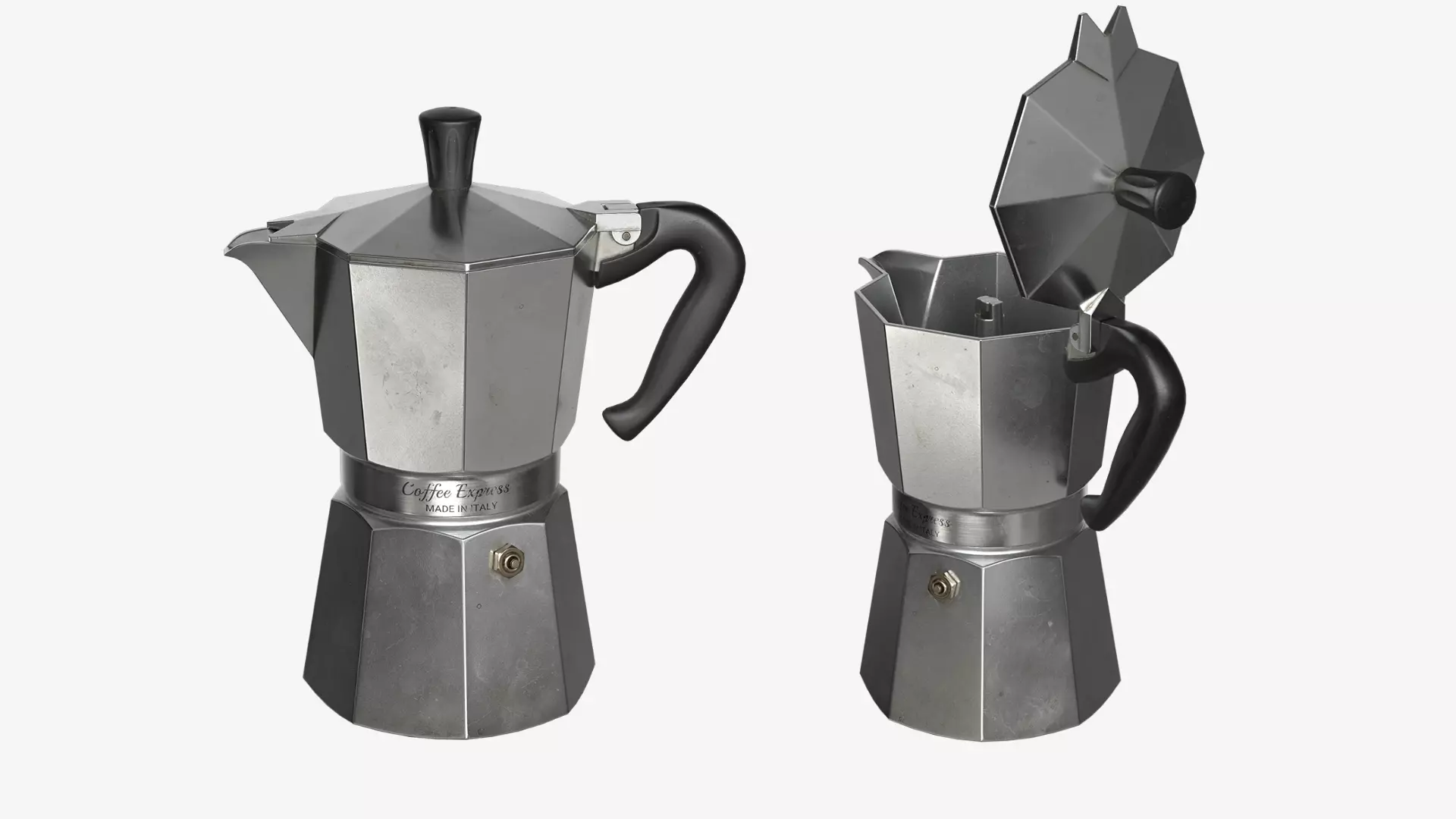 Coffee Kettle 005 Low-poly 3D model_0