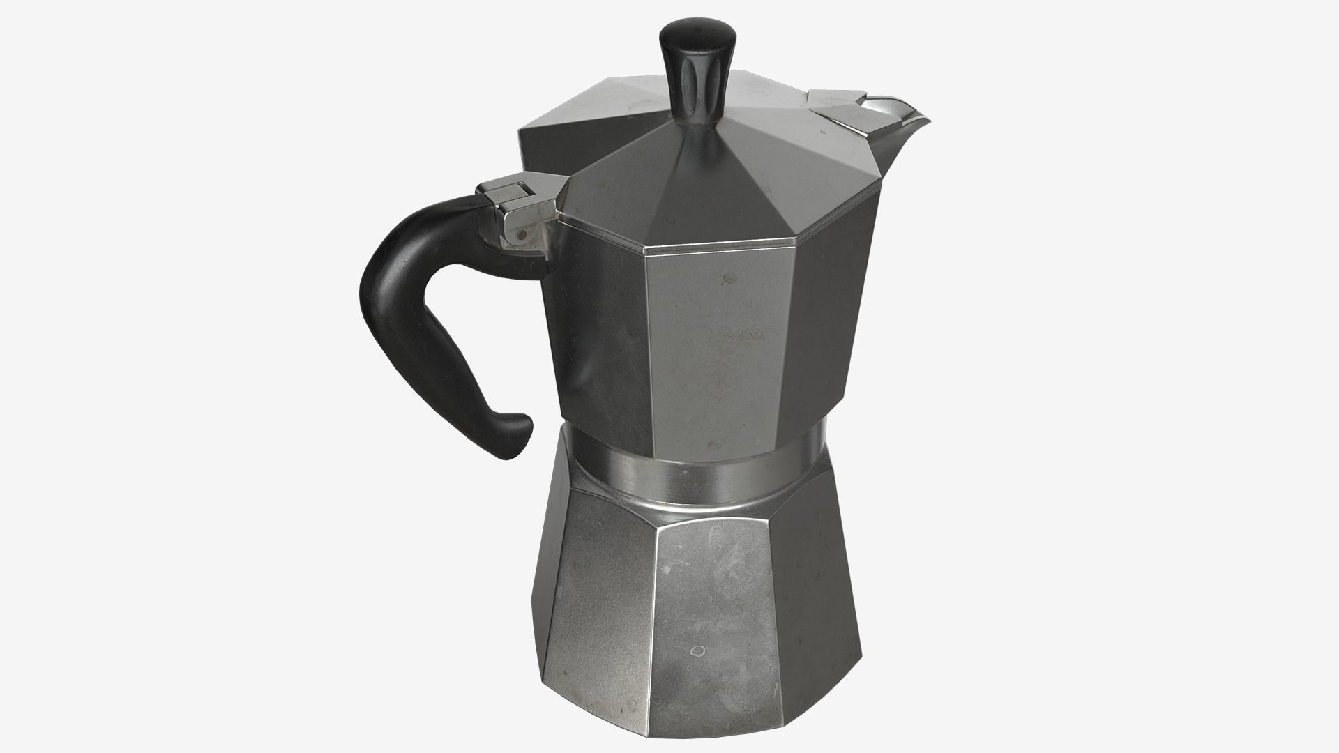Coffee Kettle 005 Low-poly 3D model_7