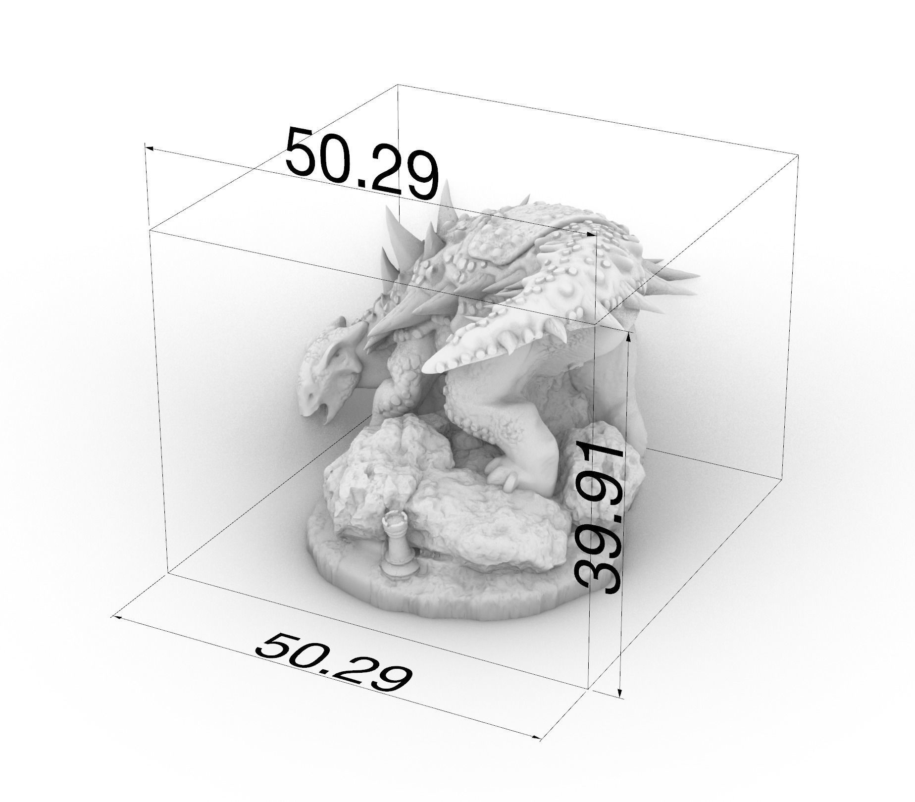 Dinosaur Chess Complete 3D print model_16