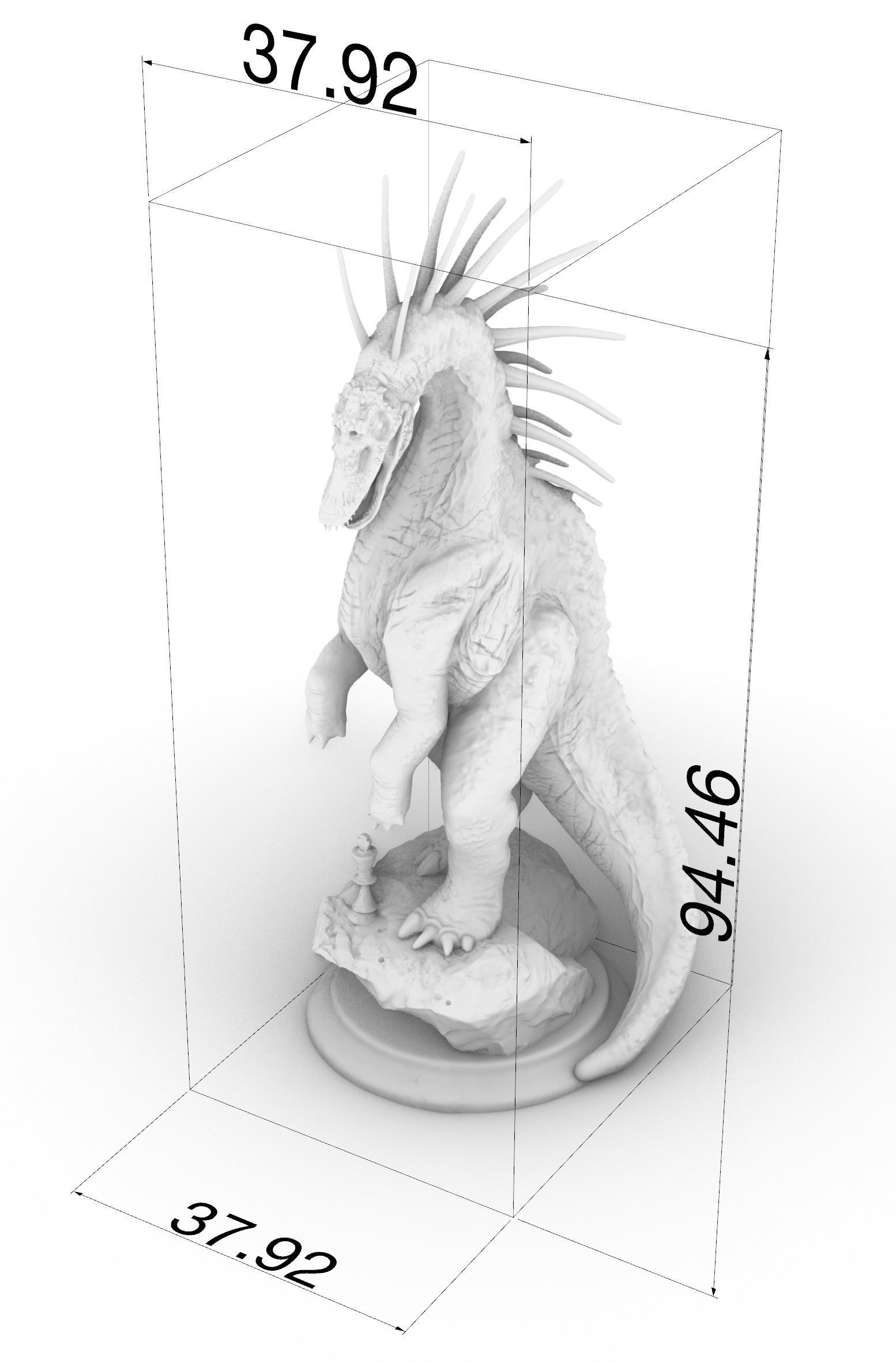 Dinosaur Chess Complete 3D print model_14