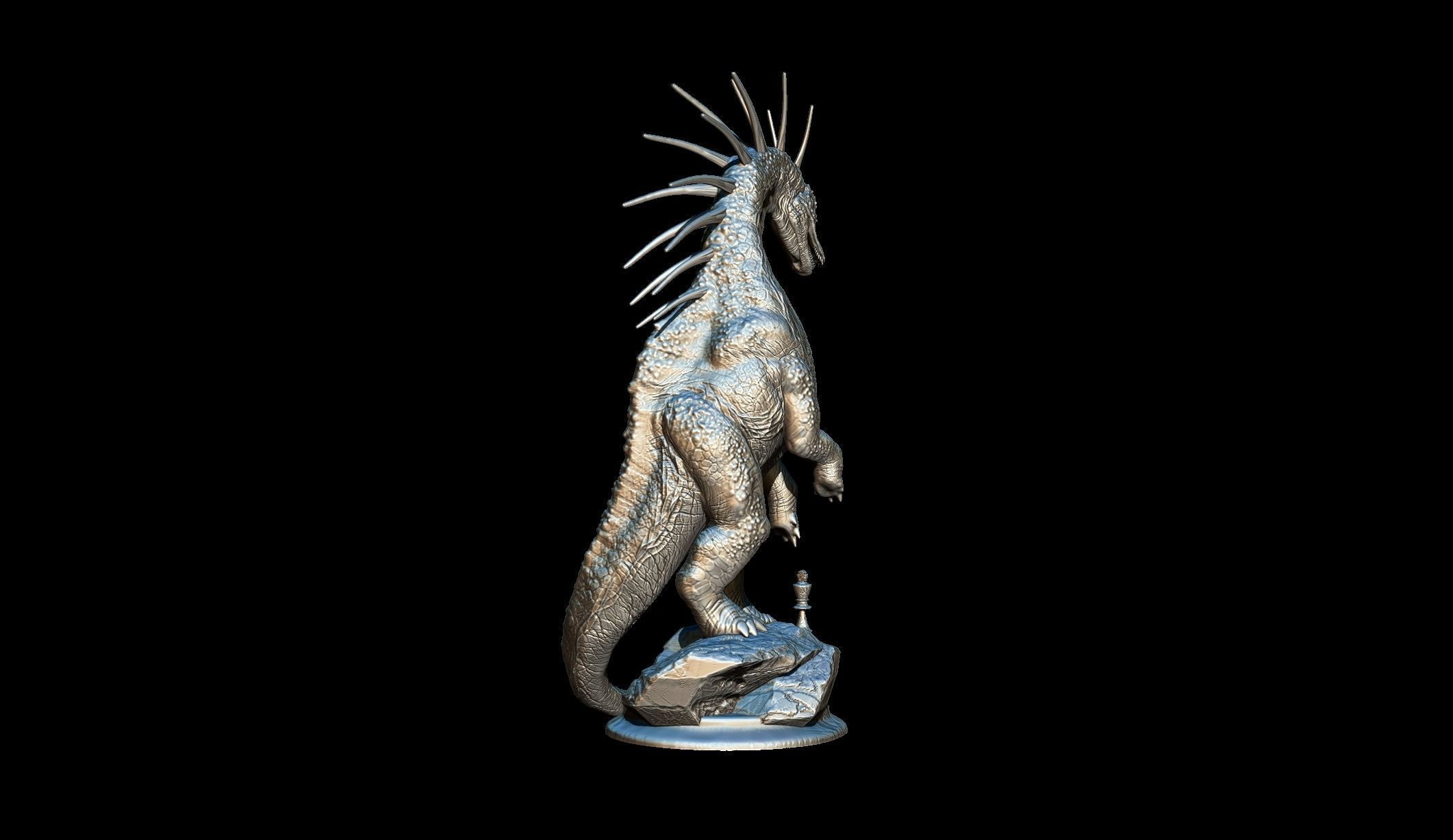 Dinosaur Chess Complete 3D print model_24