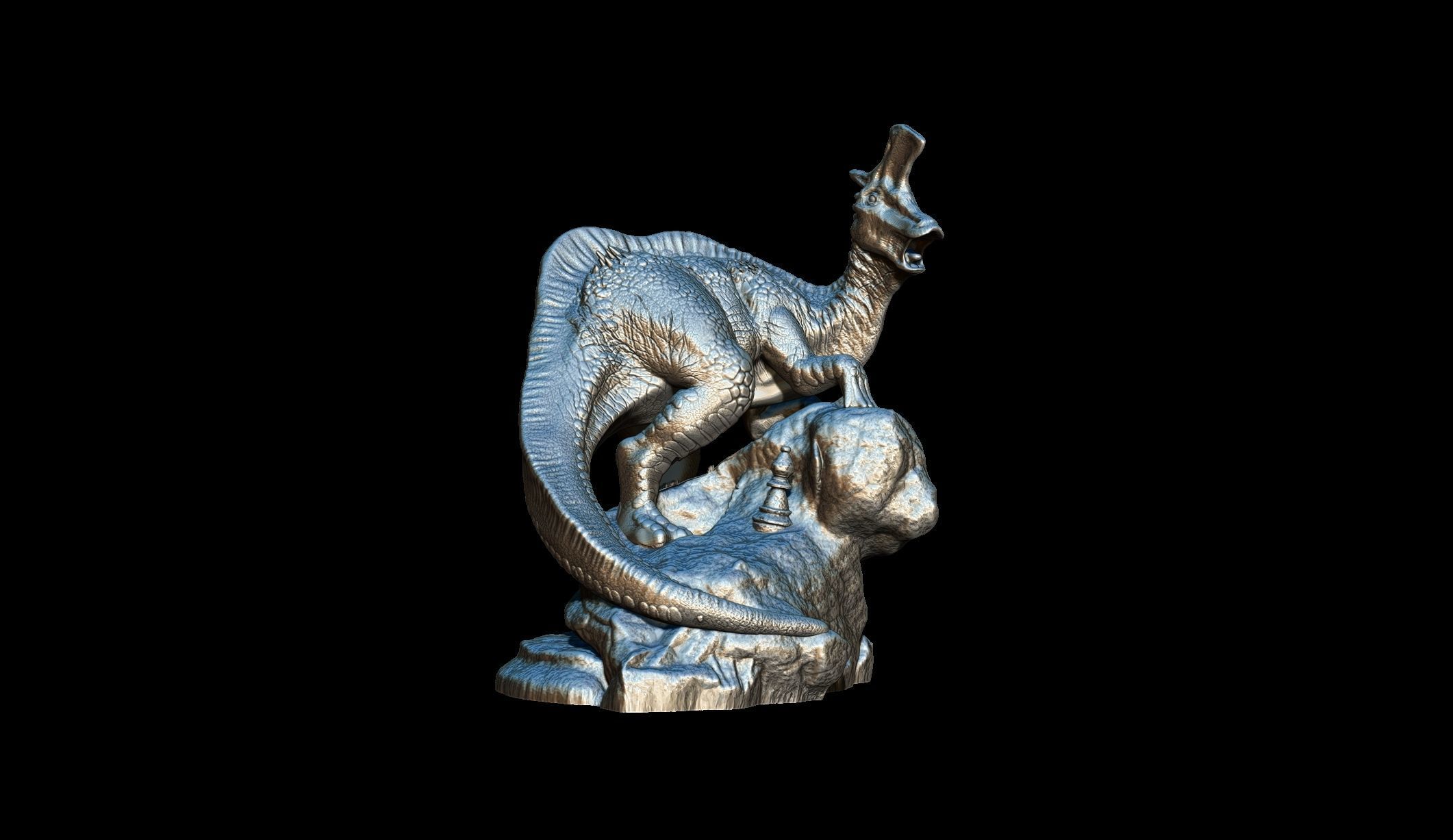 Dinosaur Chess Complete 3D print model_8
