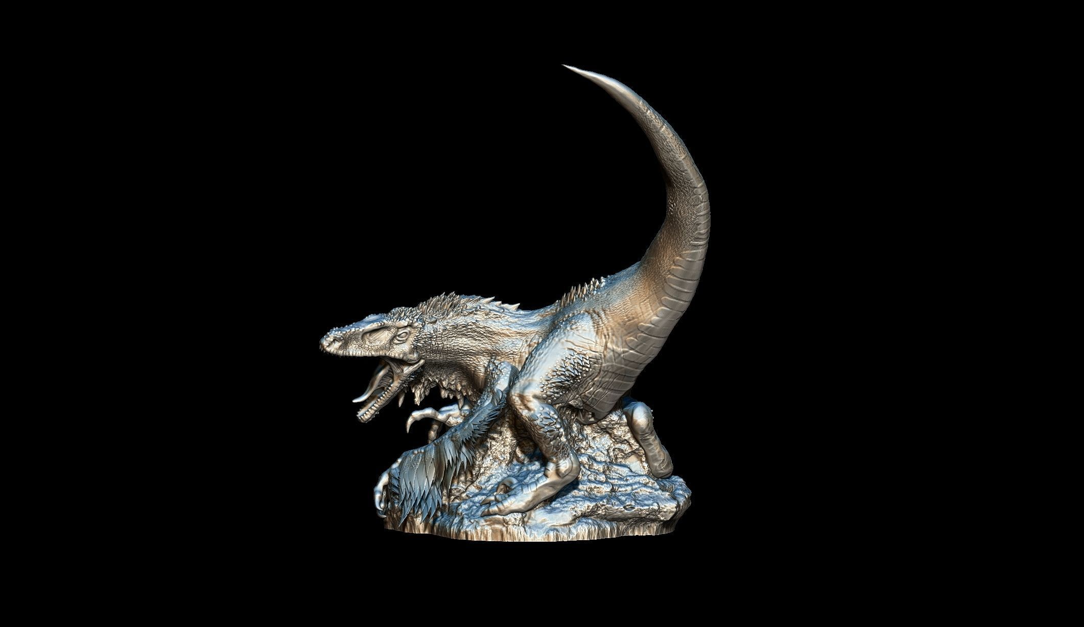 Dinosaur Chess Complete 3D print model_2