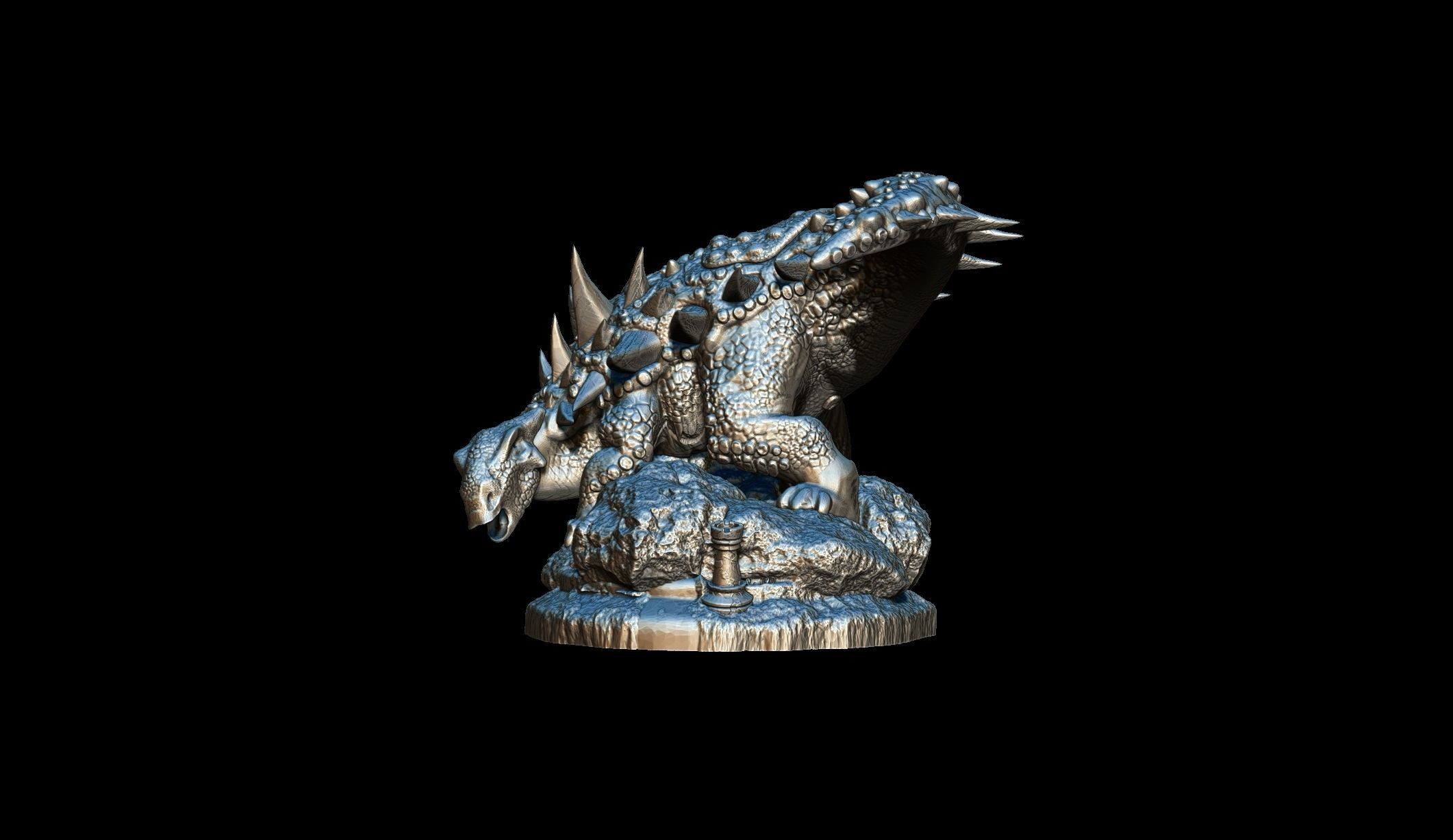 Dinosaur Chess Complete 3D print model_5