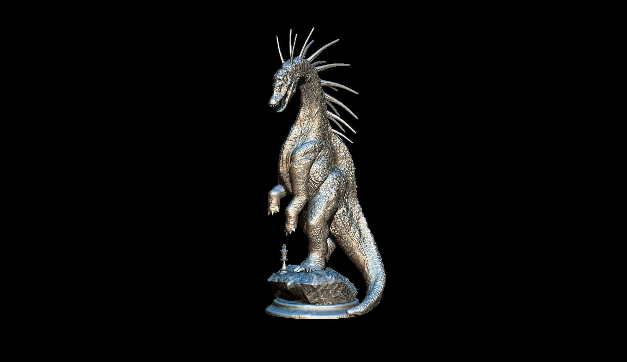Dinosaur Chess Complete 3D print model_23