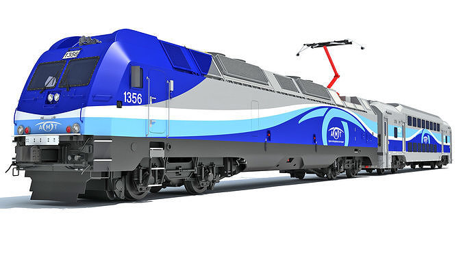 Exo Montreal Passenger Train 3D model