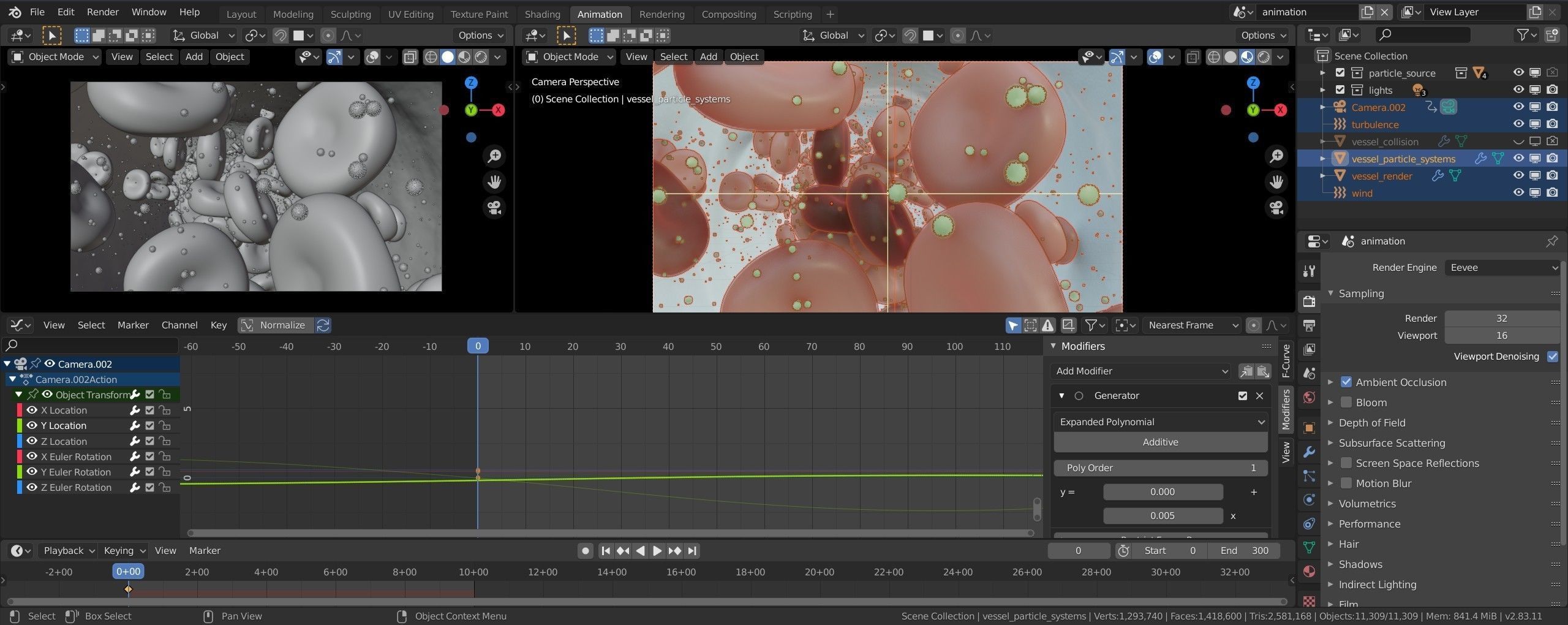 coronavirus - animated - blood flow Low-poly 3D model_4