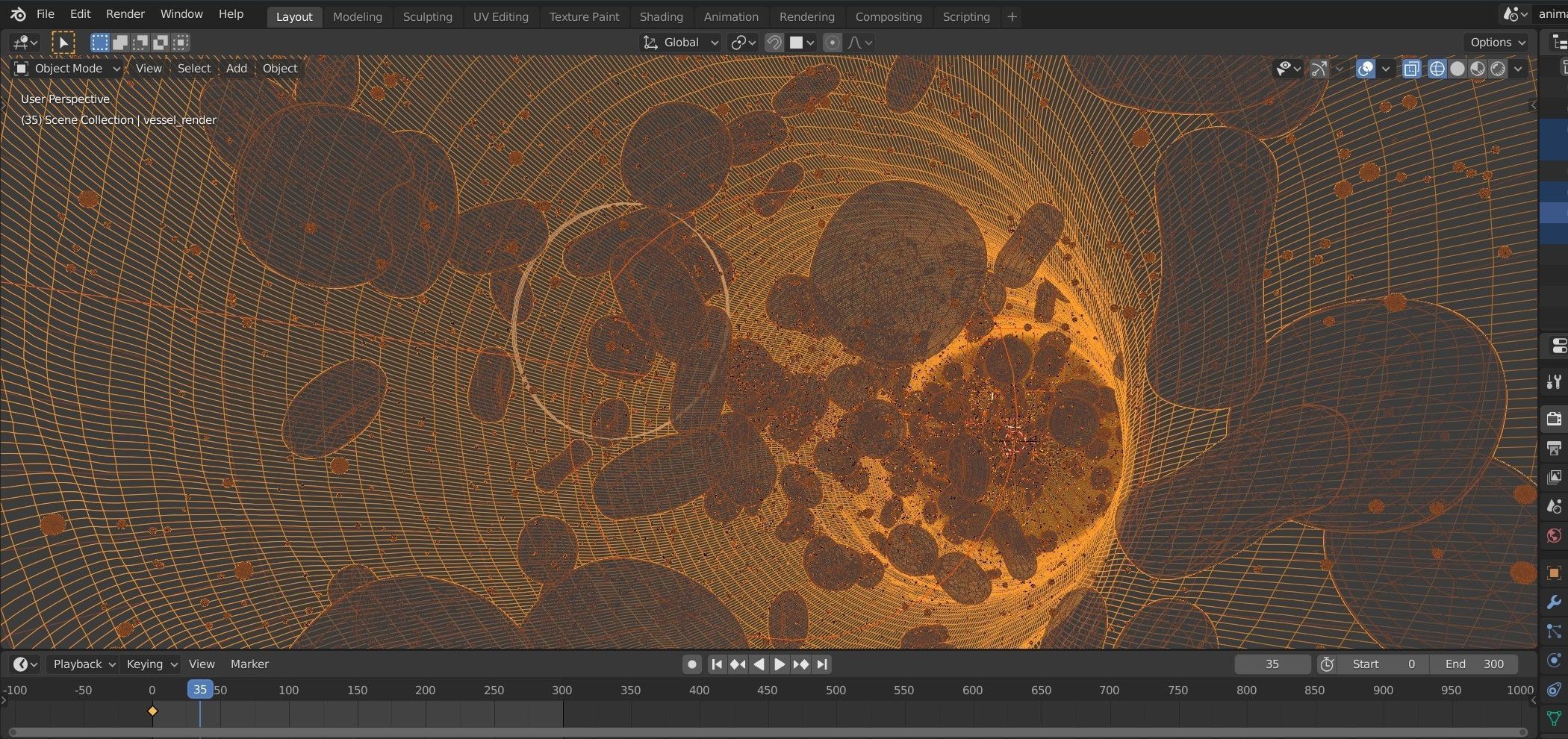 coronavirus - animated - blood flow Low-poly 3D model_7