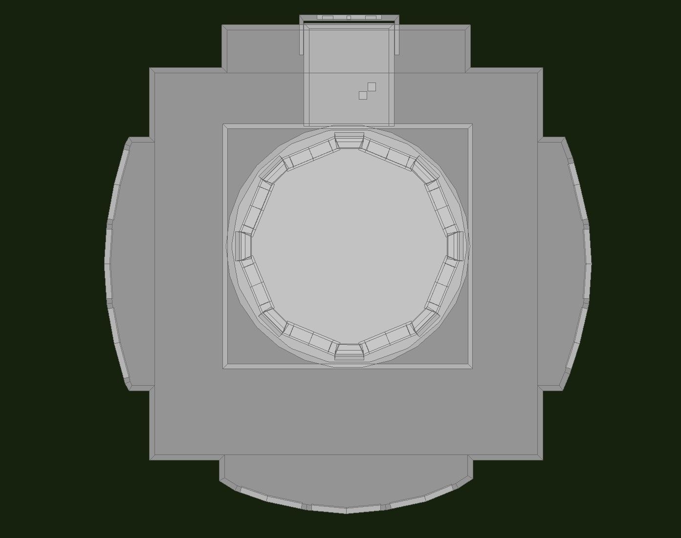 Coit Tower Low-poly 3D model_21