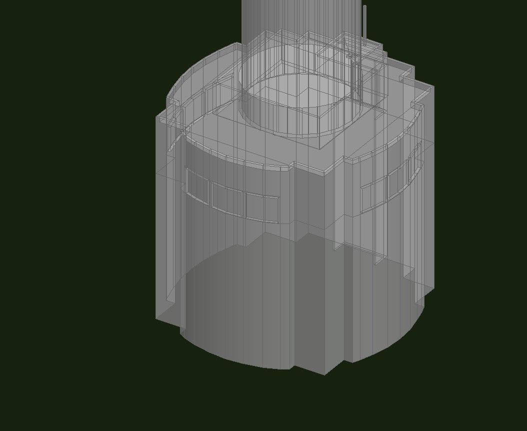 Coit Tower Low-poly 3D model_19