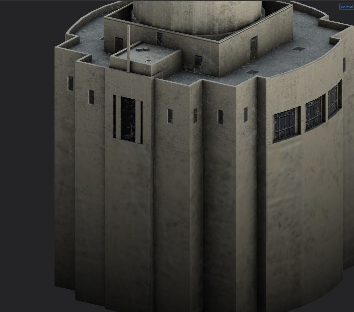 Coit Tower Low-poly 3D model_9
