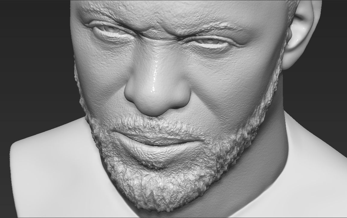 Idris Elba bust 3D printing ready stl obj formats 3D print model_24