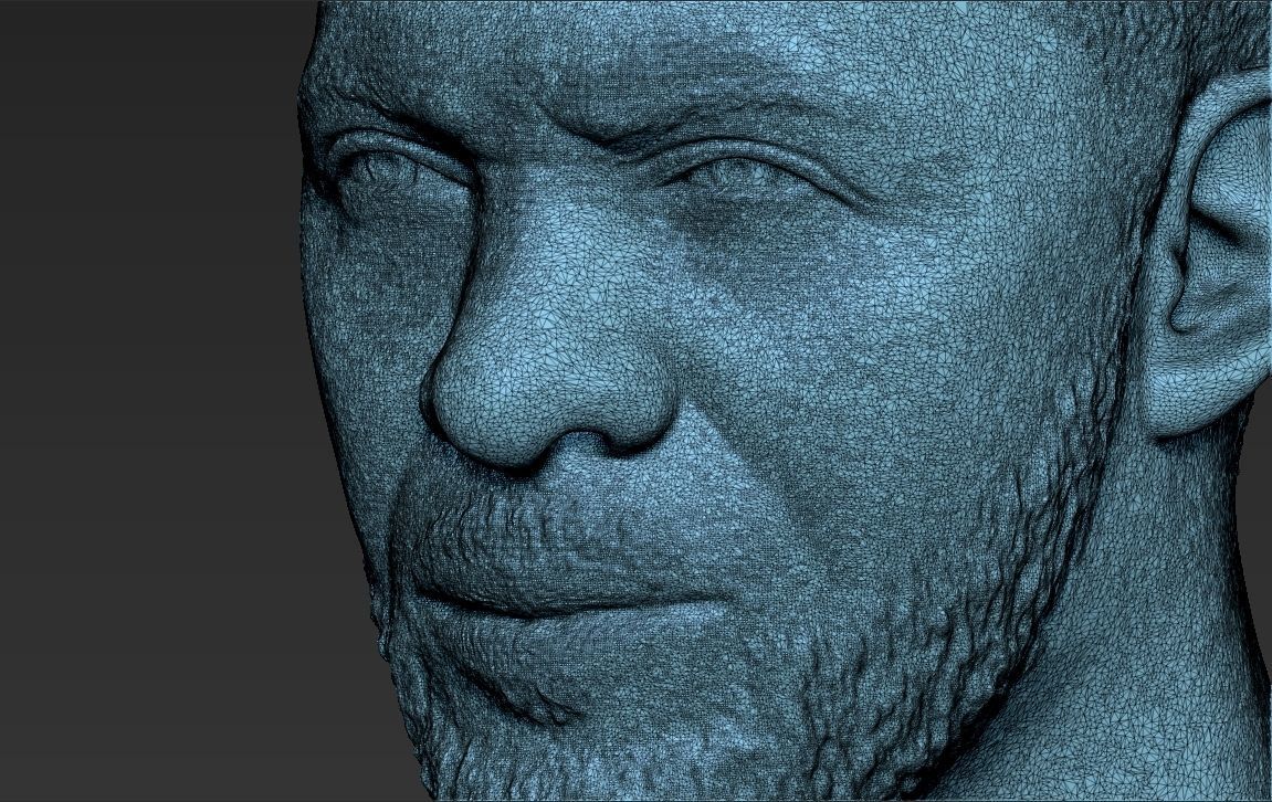 Idris Elba bust 3D printing ready stl obj formats 3D print model_30