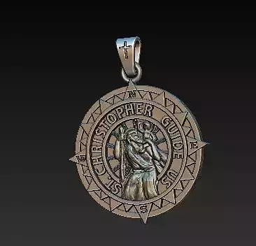Saint Christopher pendant