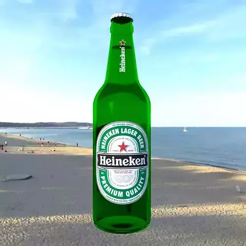 Heineken Beer Bottle 3D model