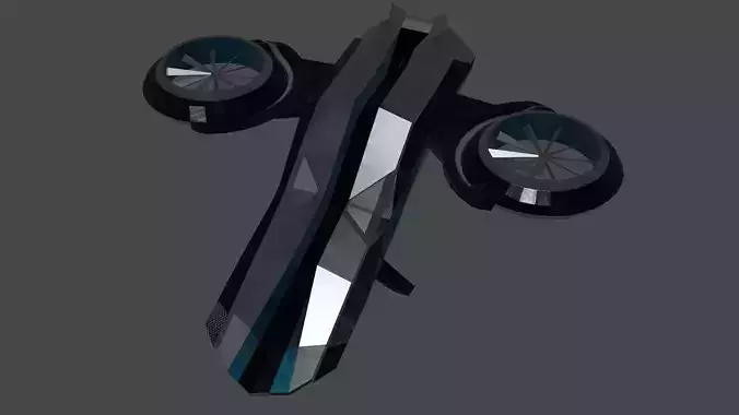 Helper Drone Low-poly 3D model