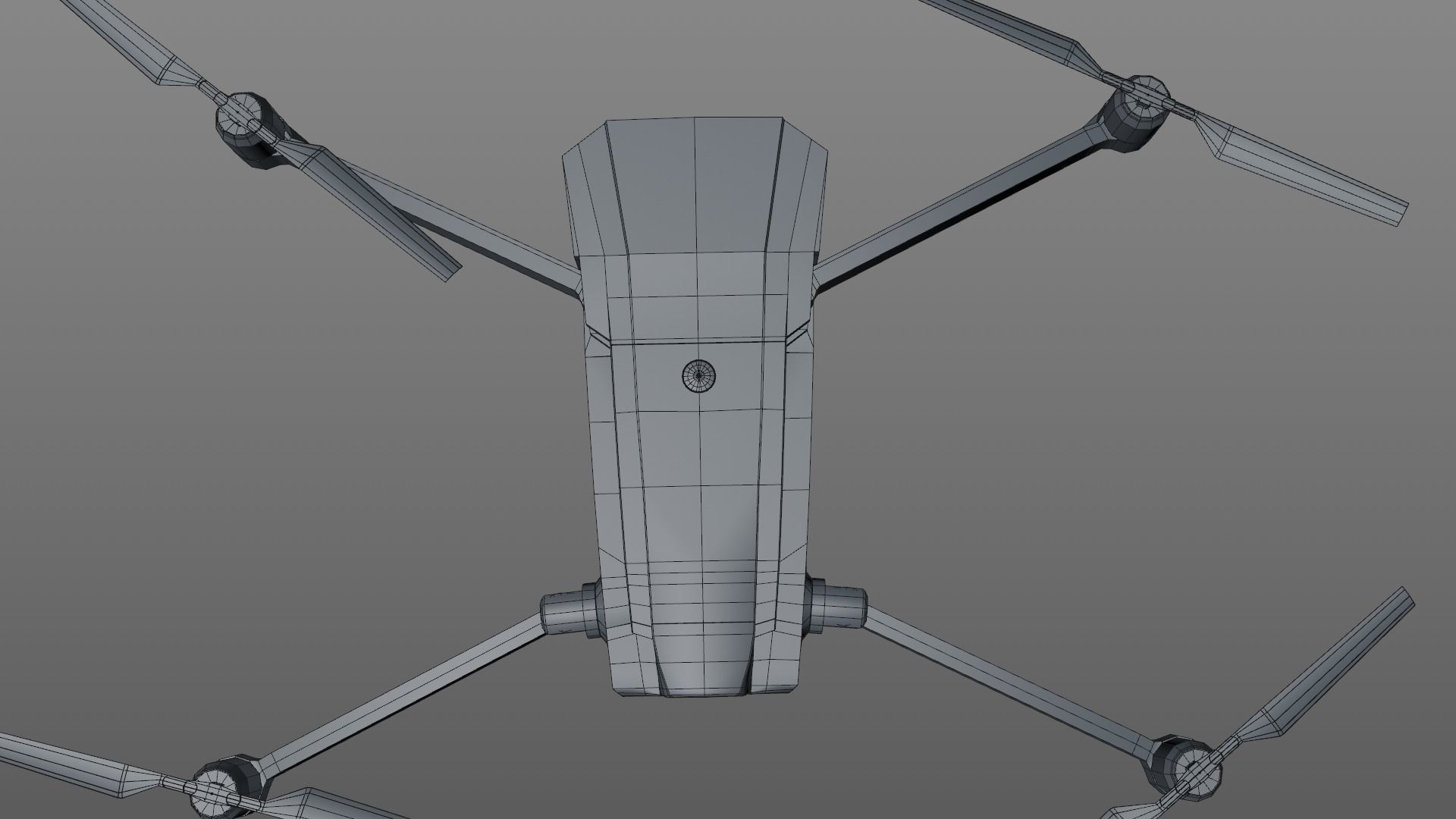 Drone Low-poly 3D model_13