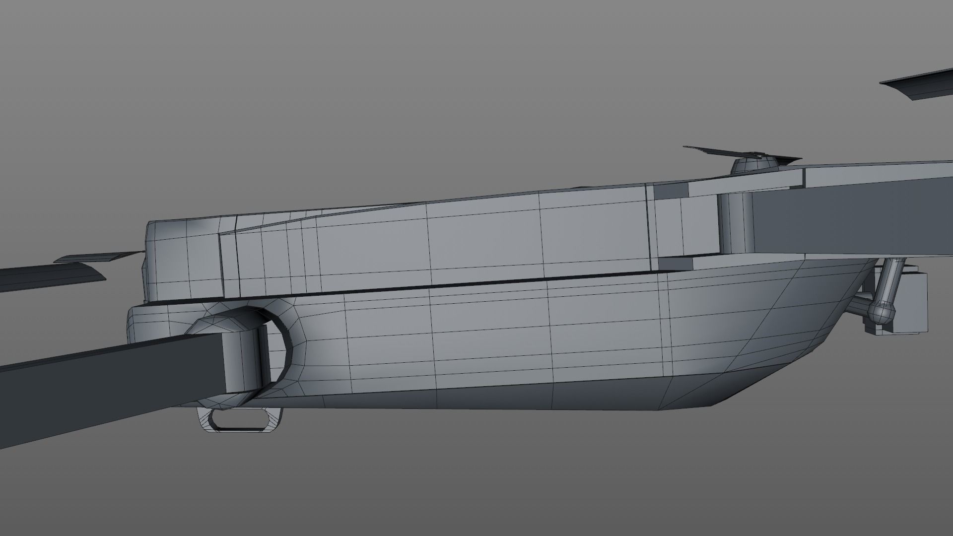 Drone Low-poly 3D model_10