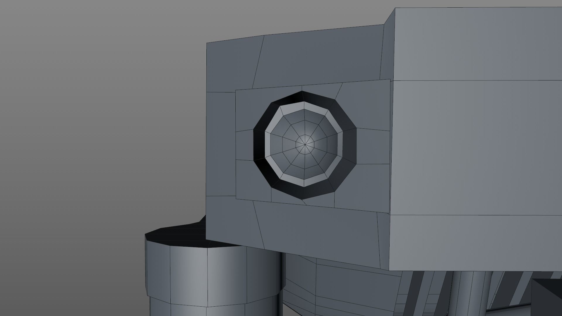 Drone Low-poly 3D model_7