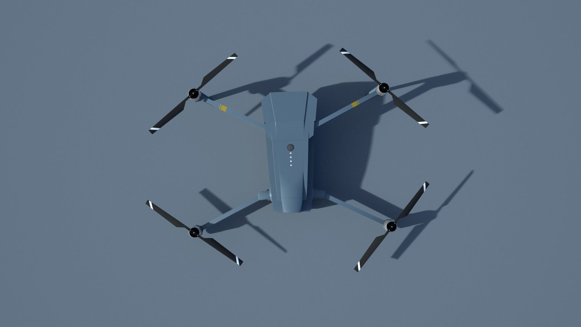Drone Low-poly 3D model_4