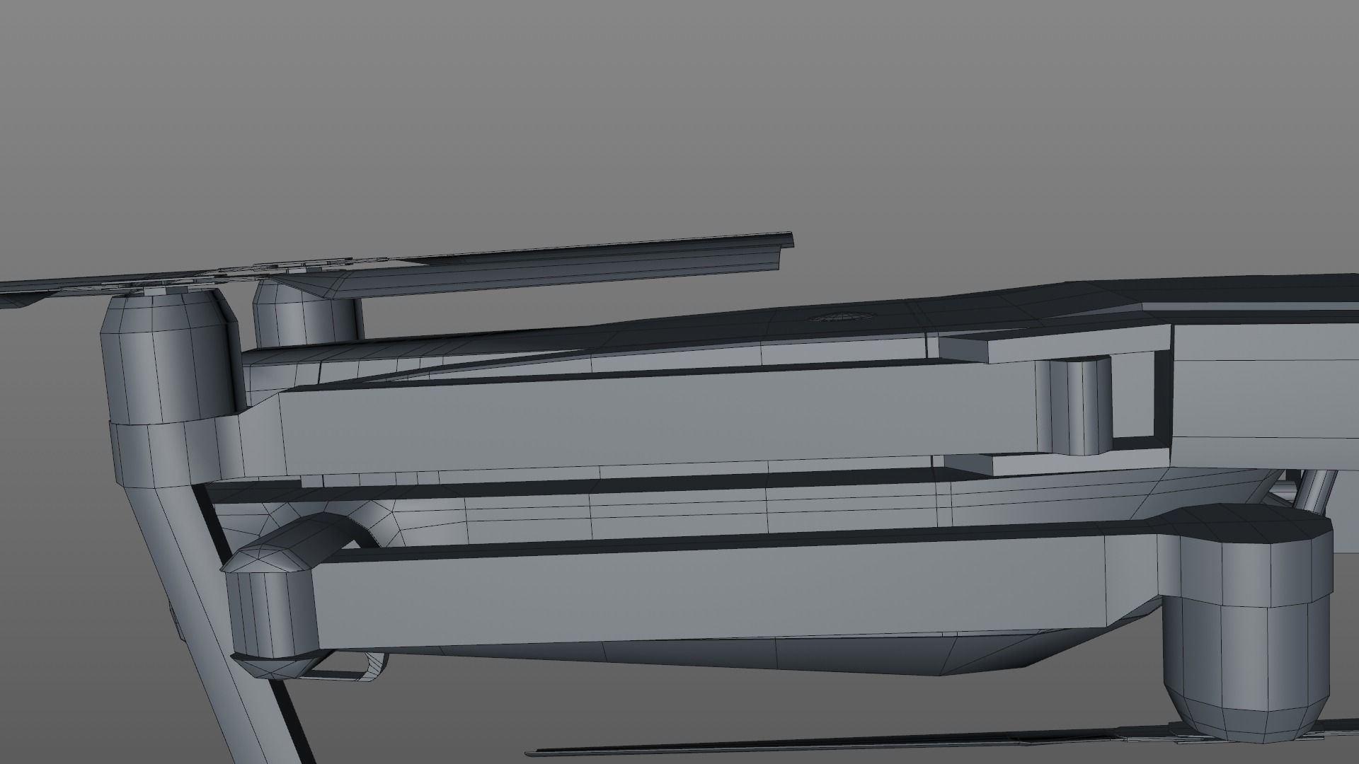 Drone Low-poly 3D model_8