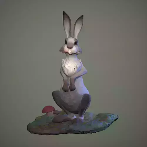 The Hare bunny rabbit 3D print model