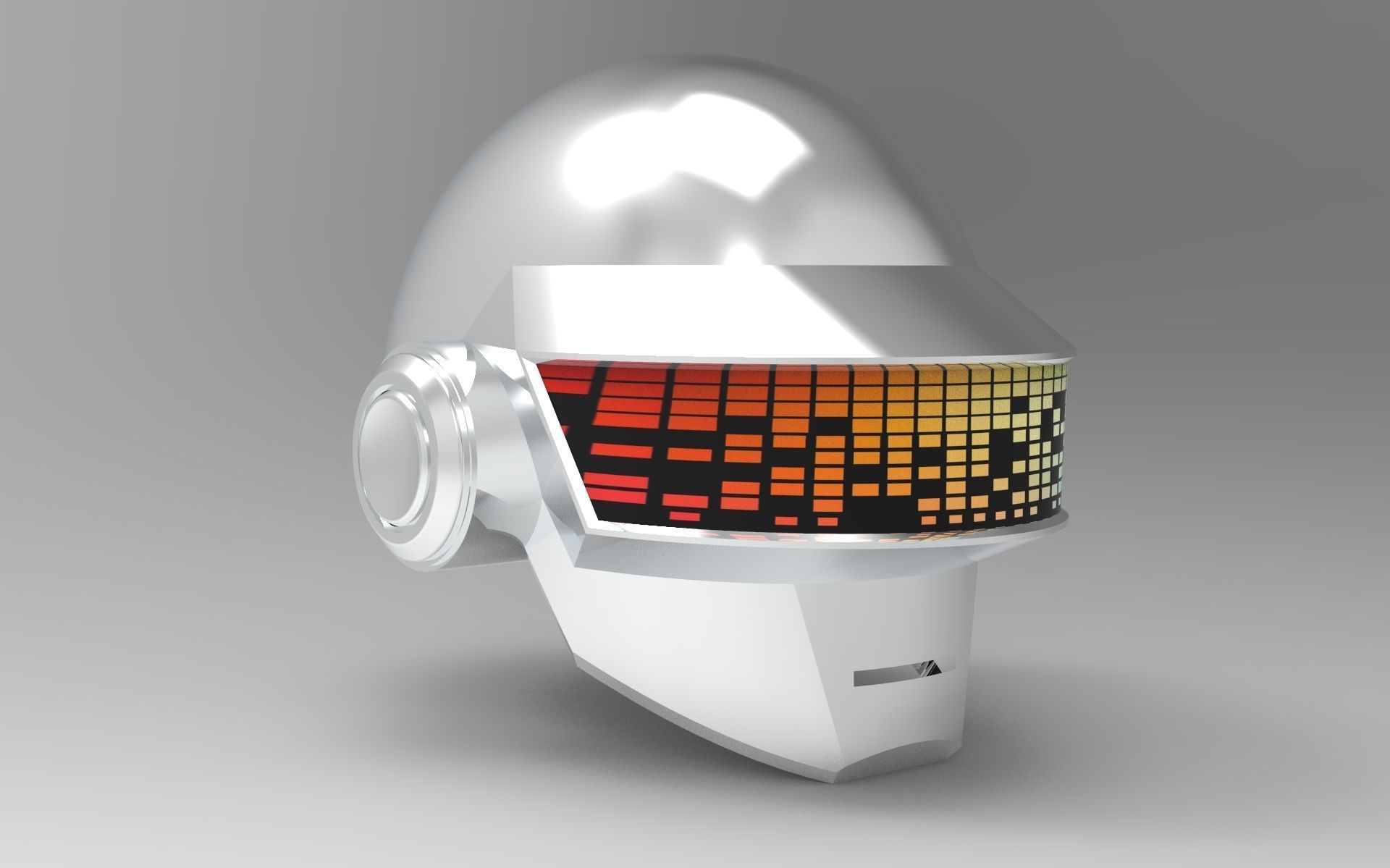 Daft Punk Thomas Bangalter Helmet - 3D Model low-poly