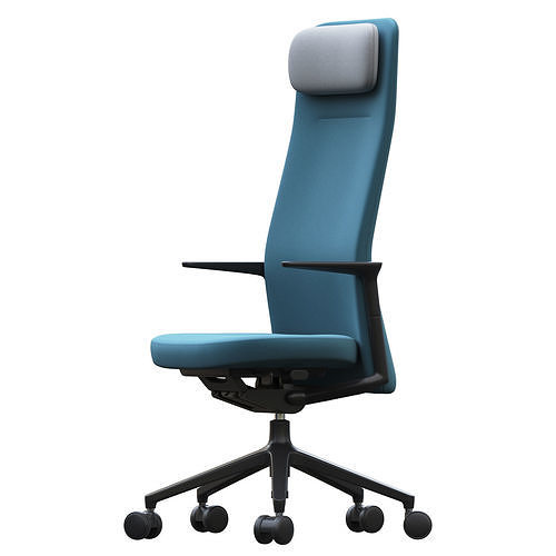 Vitra Pacific low office chair 3D model