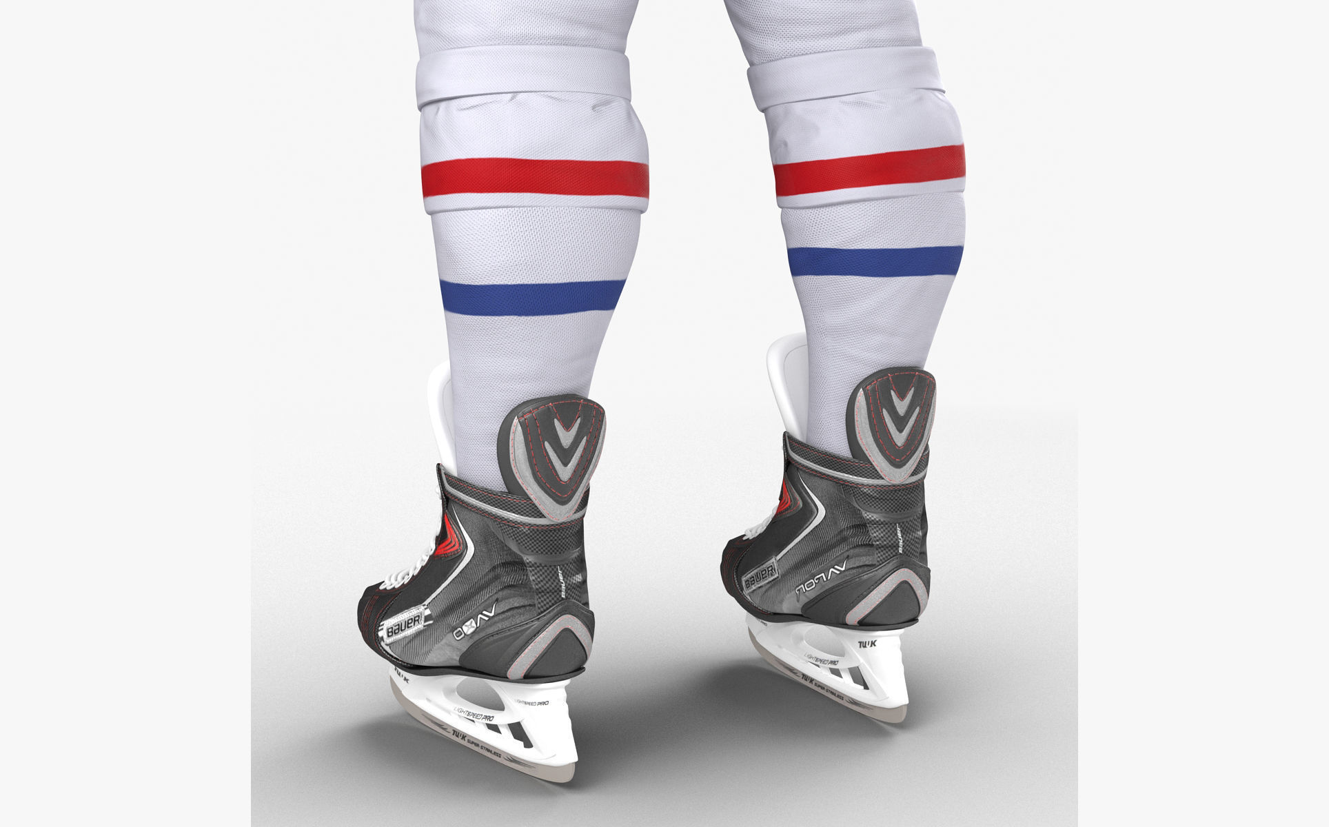 Hockey Player Canadiens Rigged for Maya 3D model_46