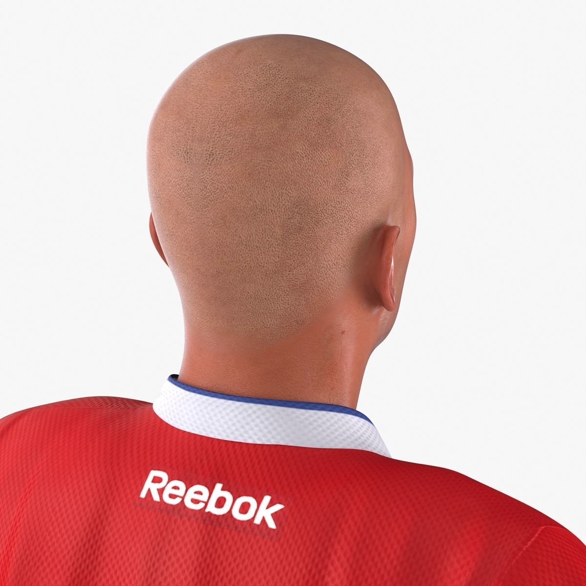 Hockey Player Canadiens Rigged for Maya 3D model_42