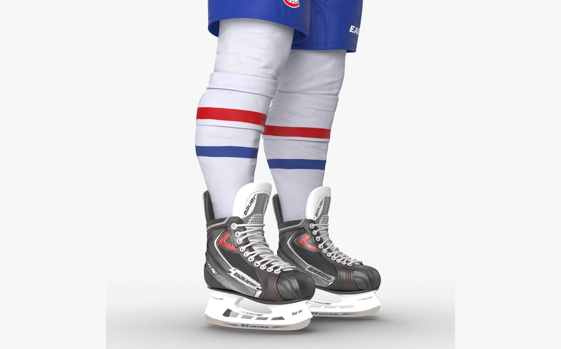 Hockey Player Canadiens Rigged for Maya 3D model_45