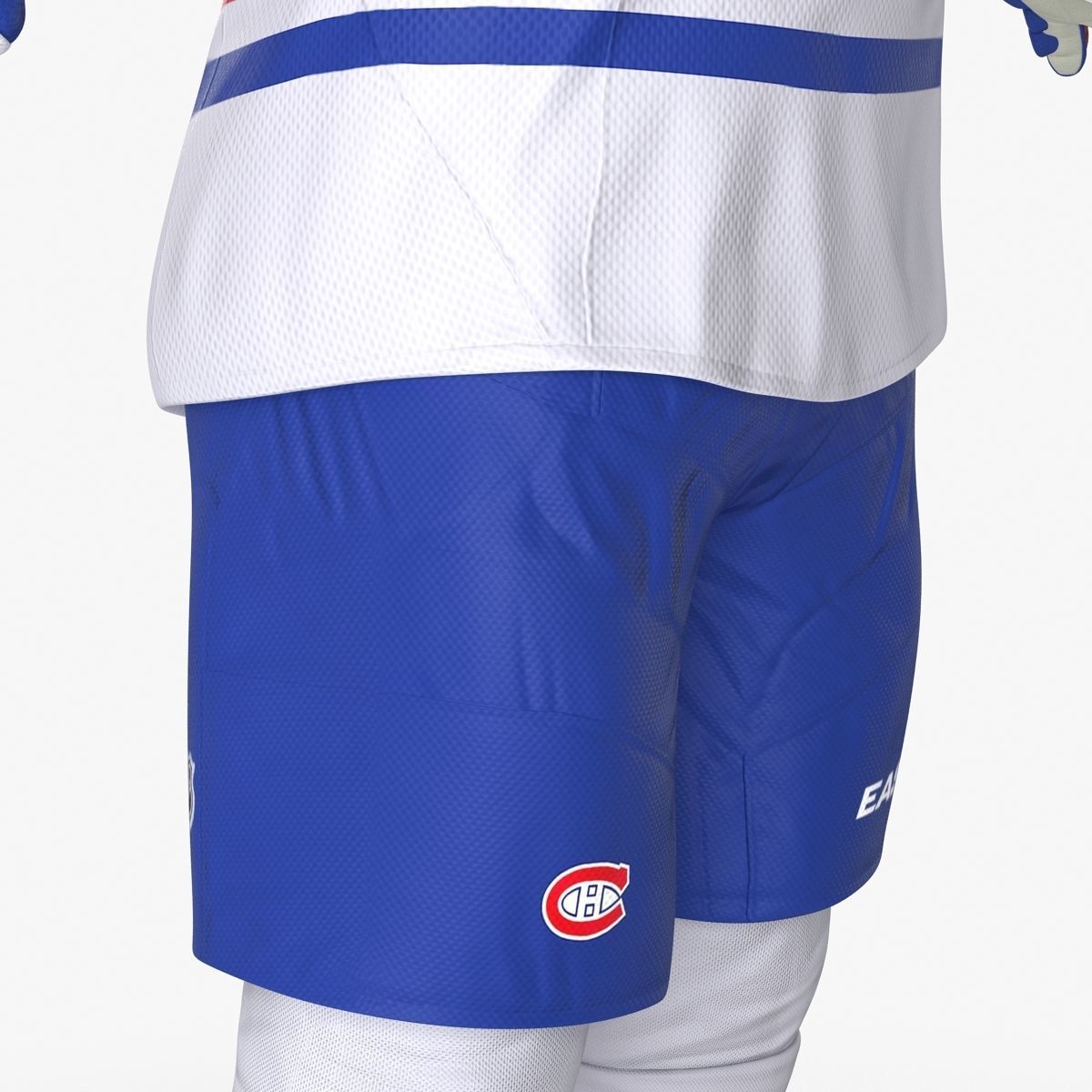 Hockey Player Canadiens Rigged for Maya 3D model_43