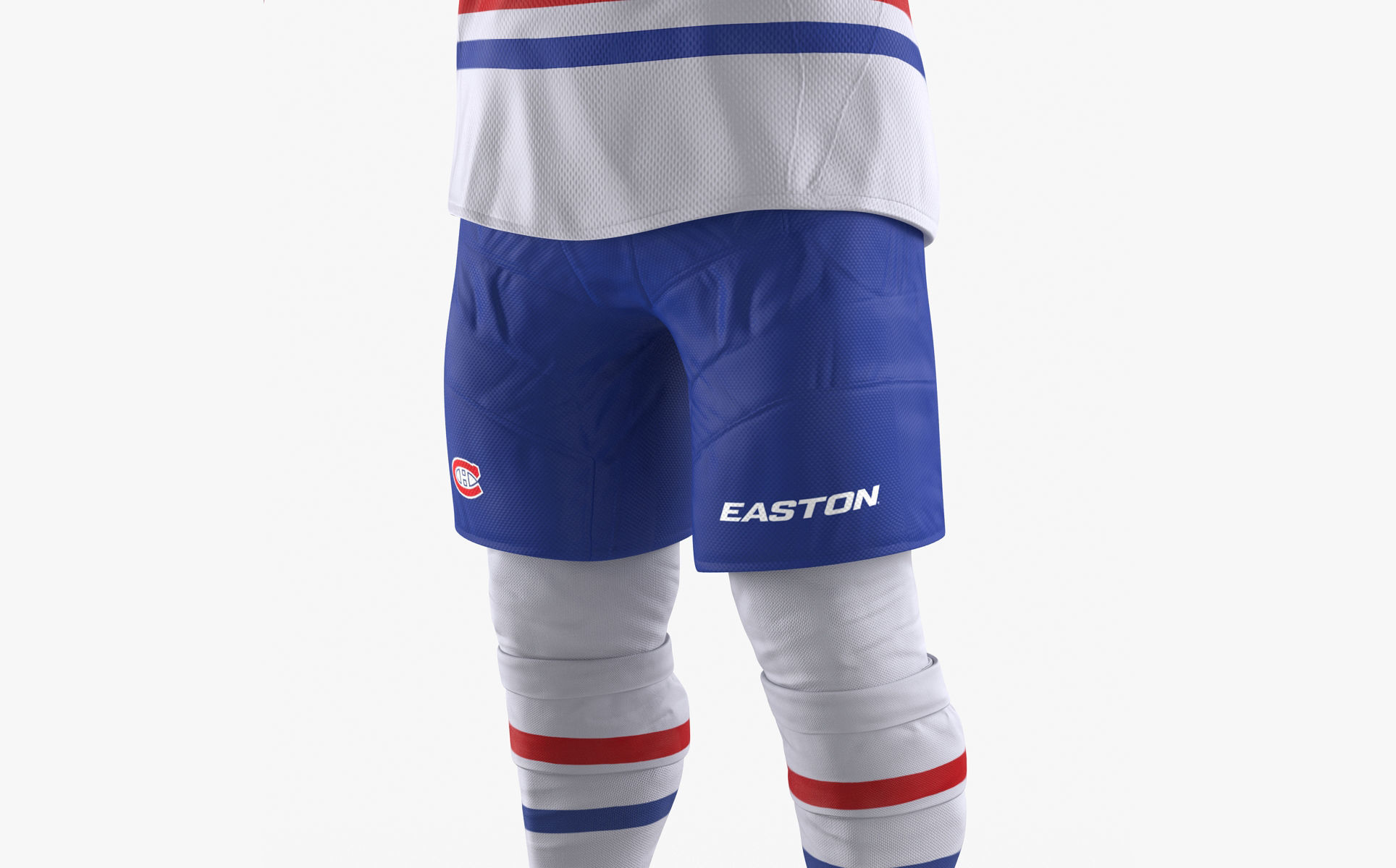 Hockey Player Canadiens Rigged for Maya 3D model_21