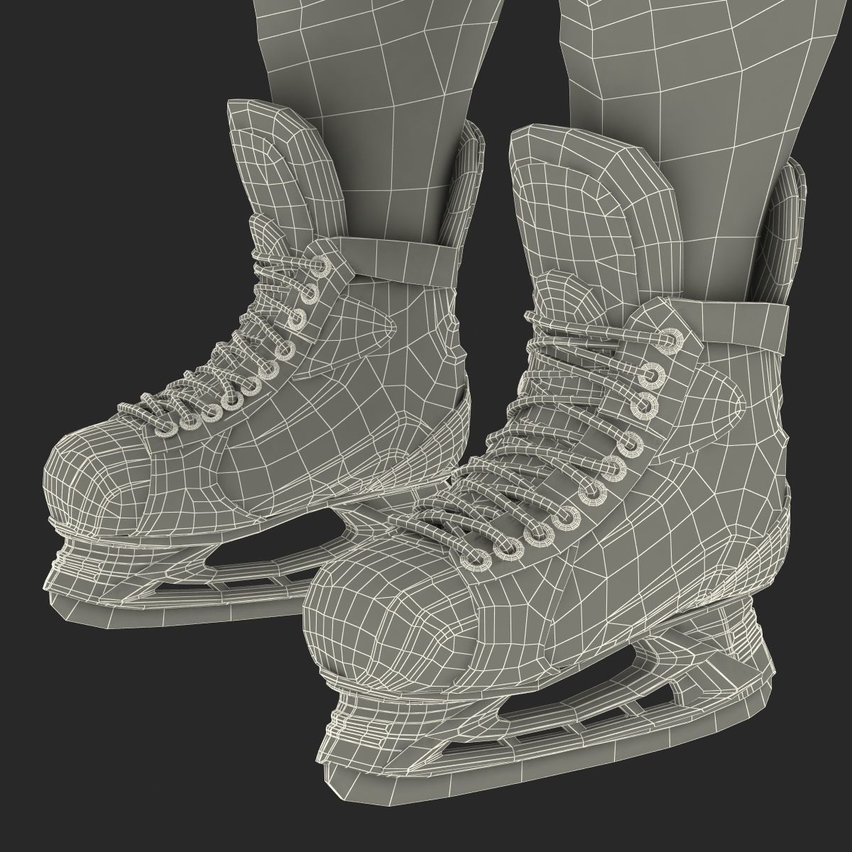 Hockey Player Canadiens Rigged for Maya 3D model_69