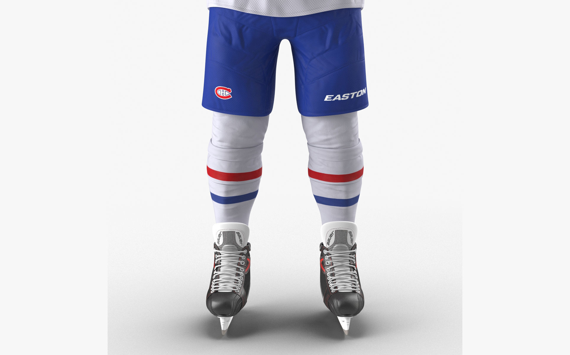 Hockey Player Canadiens Rigged for Maya 3D model_17